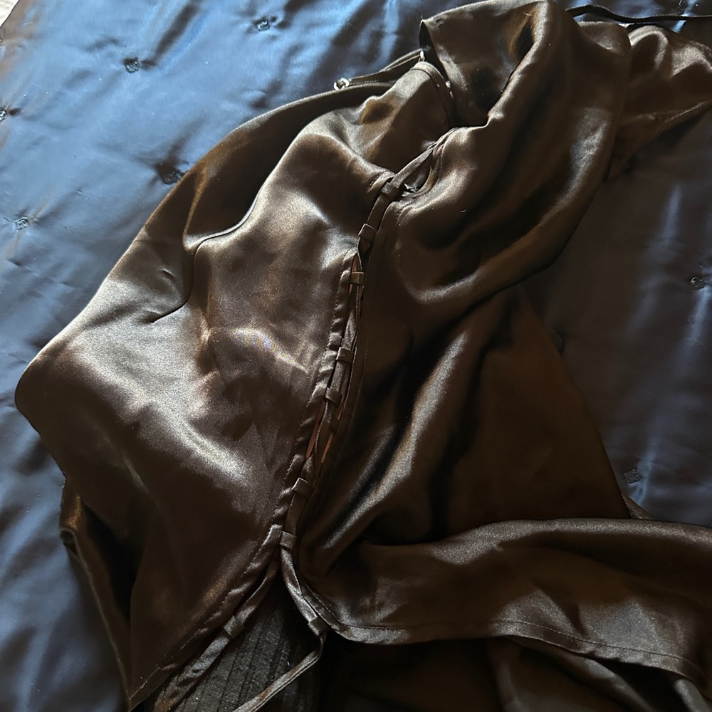 Why Lace Up Lingerie Mini Dress View 2